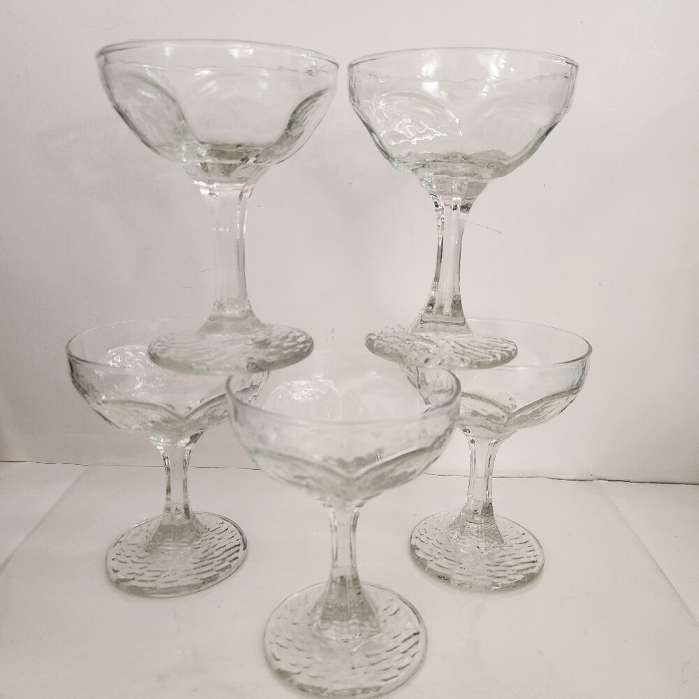 Libbey Chivalry Shallow Champagne Glasses